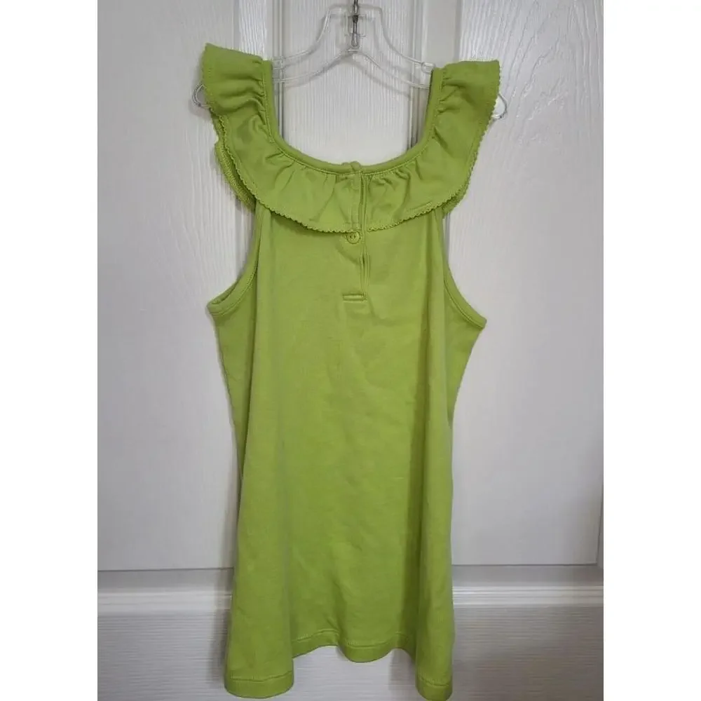 Green J. Bailey Ruffled Tee‎ Girl's Size 8